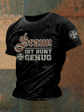 Herren Braun ist bunt genug bedrucktes Kurzarm-T-Shirt zartstils